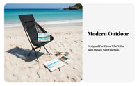 High-Back Camp Seat Easy to Fold Folding Chair Lightweight for Picnic, Travelers