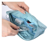 Multi-functional Electronic Organizer Pouch for Cables, Mouse, and Toiletries