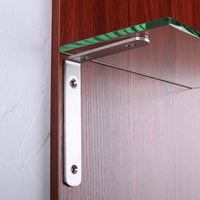 Stainless Steel L-Shaped Corner Brace 90 Degree Angle Bracket for Shelves and Furniture