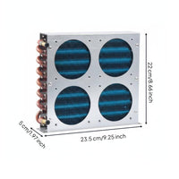 Air Cooled Condenser Sturdy Construction Finned Tube Evaporator