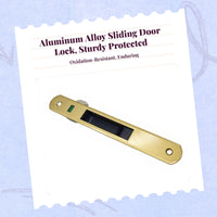 Aluminum Alloy Sliding Door Hook Lock, sturdyDuty Glide Door Lock, Adjustable Security Latch for Patio, Shop, Balcony, Easy Installation
