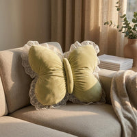 Lace Butterfly Pillow Soft Padded Sofa Pillow Soft for Bed, Living Room