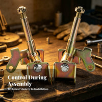 Steering Joint Yoke Assembly | Yellow Zinc Finish, Threaded Upright bolt, Front Steering joint Assembly, for ATV Repair