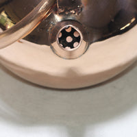 Pure Copper Teapot for Induction Cooktop, Handmade 1L Kettle for Tea Brewing