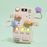 Power Strip Busy Board 12-in-1 Educational Approach Busy Board Learning Activity Center Sensory Early Education Toy Interactive