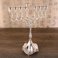 Metal Nine-Branch Candelabra for Wedding and Event Decoration