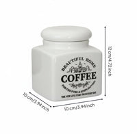 Ceramic Storage Jar Versatile Ceramic Canister Easy to Fresh Brew Tea Sugar Container