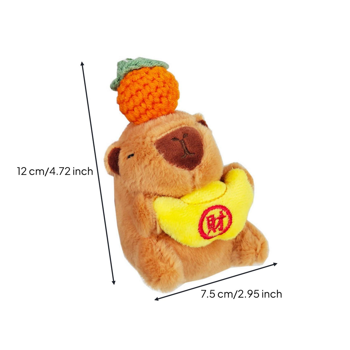 Cute Capybara Car Decoration Funny Capybara Dashboard Decor Aesthetic Car Gear Lever Cover Doll 3D Shape for Women