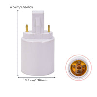 G23 to E27 Adapter Round Form Light Bulb Socket Converter Plug and Play