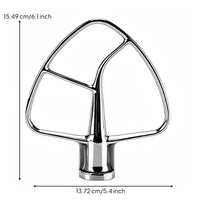 3 Pieces Heavy Duty Mixer Attachment Set Dishwasher Safe Stainless Steel Mixer Tools