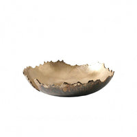 Gold Decorative Tray Textured Irregular Shape Tray Home Highlight for Tabletop Display