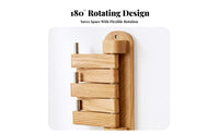Wooden Peg Rail Nordic aesthetic Coat Hanger Functional Decor for Entrymanner, Bathroom