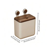 Wall-Mounted Trash Bin Easy to Clean Kitchen Trash Bin with Lid Removable for Apartment