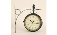 Scrollwork Wall Clock Antique-Inspired Farmhouse Wall Clock Sturdy for Hallway