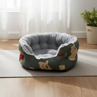 Soft and Comfortable Luxurious Pet Bed Self Warming Lace Trim Pet Sofa Machine Washable Supportive Cat Bed Non-Slip Bottom for Small Dogs, Young Dogs, Kittens