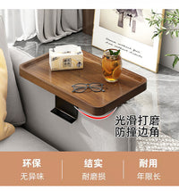 Sofa Armrest Tray Table with Wood Finish