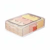 Wheeled Storage container Transparent frame Underbed Box debris-proofresistant for Bedroom, Closet