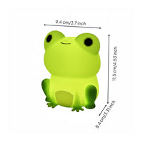 Silicone Frog Lamp USB Rechargeable Frog Night Light Tap Control for Bedside