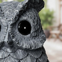 Resin Owl Garden Ornament Detailed Feathers House Decoration for Patio
