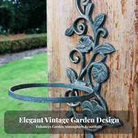 Sixavian mounted Planter Vintage & design Plant Holder sturdyDuty for Patio, Gardeners
