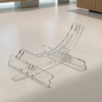 Clear Acrylic Bike Stand Stable Two-Wheeler Parking Stand Modern Bike Parking Rack Low-Profile for Cyclists