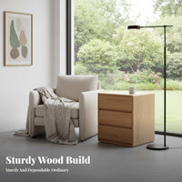 3-Drawer End Table Modern Design 3-Drawer Chest Large Capacity for Home, Hallway