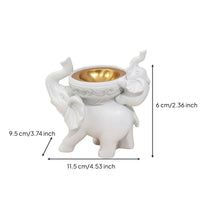 Decorative Elephant Incense Burner Tabletop Elephant Incense Holder Decor Long-Lasting for Meditation