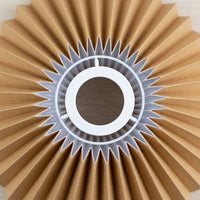 Bedside Lamp Shade with Pleated Material Design for Table Black Lampshade in Umbrella Shape for Reading and Highlight Lighting, 24cm Diameter