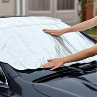 Reflective Car Windshield Cover Year-Round Front Windshield Cover Resistant Windproof for Winter