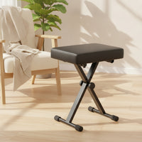 Folding Piano Bench Foldable Adjustable Piano Bench Space-Saving Furniture for Pianists, Home Practice