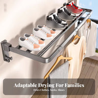 Foldable Wall Hanger Drillno-drill Installation for Closet, Apartment Dwellers