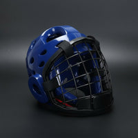 Taekwondo Headgear with Face Guard Thickened Padding Fighting Arts Helmet with Face Cage Breathable Design Guarding Gear for Beginners, Training