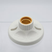 Ceiling Light with E27 Lamp Holder for Vintage Lamp Decor, Round Shape Ceiling Lighting with Ceramic Inner Core, Large 115mm E27 Screw Base