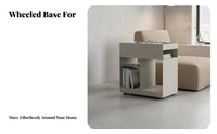 Mobile Bedside Cabinet Space-Saving Household Furniture Versatile Use for Adults