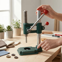 Button Press Machine Tabletop Manual Press Machine Diy Craft Tool for Hobbyists, Studios