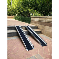 Portable Telescopic Wheelchair Ramp Board for Electric Vehicles, Airline Cases, and Trolleys