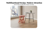 Foldable Wooden Stool with spinerest multifunctional Folding Chair for Families