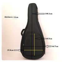 Guitar Bag with Pocket Portable Padded Guitar Bag Thick Padding for Guitarists, Students, Travel, Rehearsal, Gigs