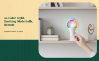 Dimmable LED mood light, remote.
