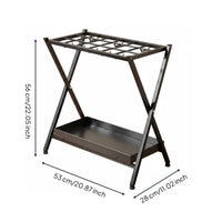 Foldable Badminton Racket Stand Large Capacity X-Shaped Frame Storage Rack