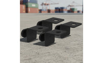 4 Pieces Container Twist Lock Anchors Compact Right-Angle Bracket with Lock Low-Profile for Logistics Professionals