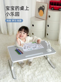 可折叠升降绘本阅读架床上看书支架书立书架儿童床上阅读架看书神器宝宝绘本阅读架读书支架小桌子婴儿阅读桌 ❤️大号珍珠白❤️+卡槽+挡条+抽屉[环保升级无异味]