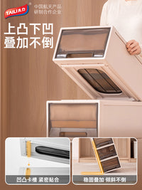 太力收纳箱抽屉式换季衣服家用塑料储物柜收纳神器衣橱衣物整理盒