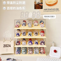 亚克力吧唧展示架谷子收纳盒密封防潮徽章动漫周边防尘透明展示盒