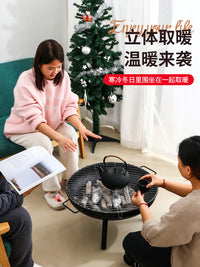 围炉煮茶烤火炉套装器具全套2025新款烧烤炉子家用碳烤火盆取暖炉