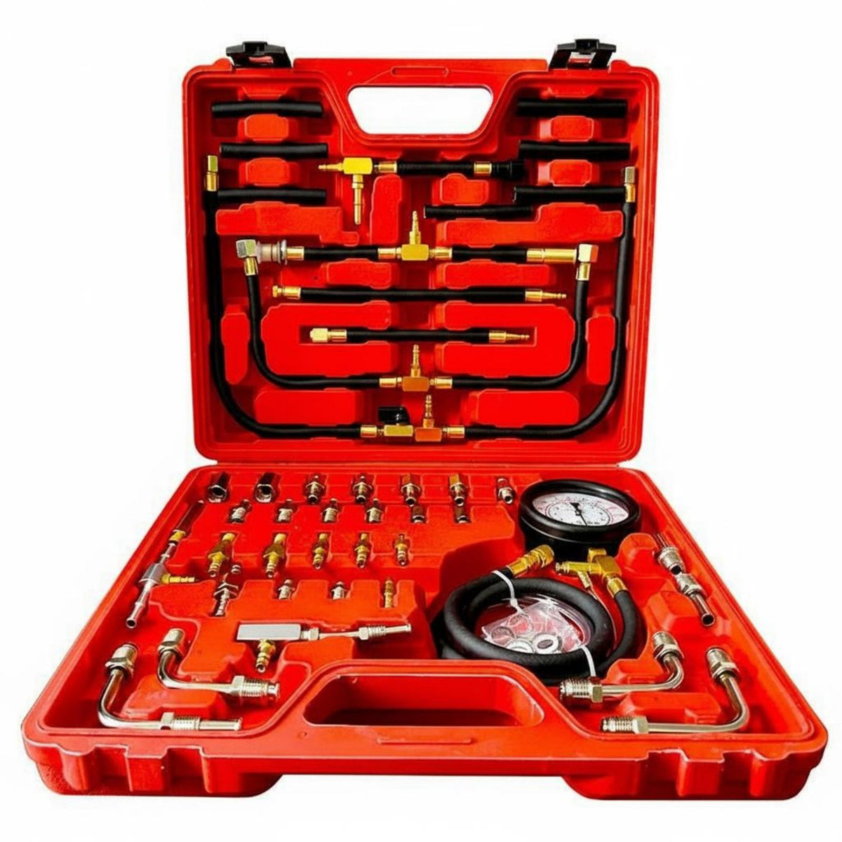 Petrol Pressure Gauge Tester Universal Fit Petrol Delivery Pressure Tester 0-140 PSI for Mechanics, DIY Users