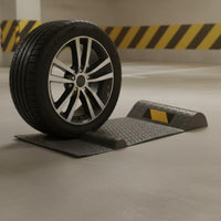 Non-Slip Surface Car Tire Stop Block All-Weather Garage Wheel Stopper Wear-Resistant for Truck Drivers, RV Owners, Driveway
