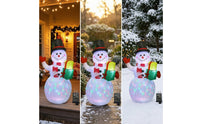 Inflatable Snowman with Lights Built-in LED Light Christmas Snowman Inflatable Holiday Decor Illuminated Bright for Yard, Garden