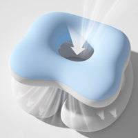 Looped Shape Memory Foam Rest Pillow Contoured Ergonomic Rest Pillow Cushioned