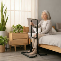 Bedside Support Rail Non-Slip Freestanding Bed Rail Sturdy for Elderly, Seniors